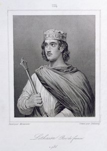 Lothair (941-986) král Francie, vyryl Delannoy