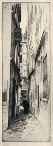 Rue du Chat Qui Peche, 1915 od Raymond Ray Jones