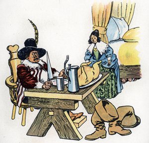 Ilustrace "Le Petit Poucet" k Pohádkám Charlese Perraulta (ilustrace) kolem roku 1920