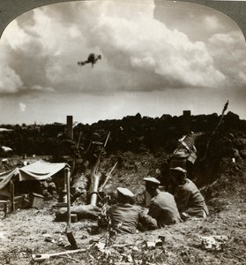 Minomety v zákopech, první světová válka, 1914-1918.