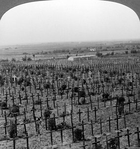 Tyne Cot Cemetery, Passchendaele Ridge, Belgie, první světová válka, c1918-1919. od Realistic Travels Publishers