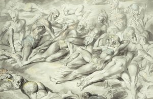 Pláž Coney Island od Reginald Marsh