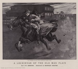 Lochinvar z planiny Old Man (litografie) od Reginald Thomas Cleaver