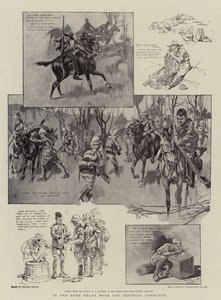 V bušovém Veldtu s císařskou Yeomanry (litografie) od Reginald Thomas Cleaver
