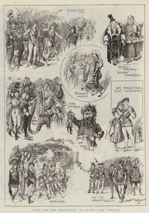 "Jack a fazolový stonek" v divadle Drury Lane (rytina) od Reginald Thomas Cleaver