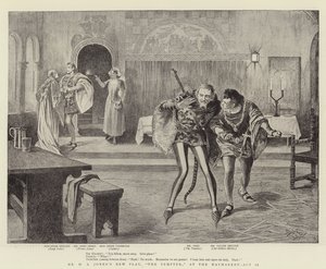 Nová hra pana H. A. Jonese "Pokušitel" v Haymarketu, druhé dějství (litografie) od Reginald Thomas Cleaver