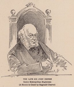 Zesnulý sir John Bridge (litografie) od Reginald Thomas Cleaver