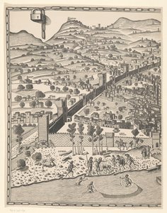 Pohled na Florencii (levá část) Fiorenza (název na objektu) od Reichsdruckerei