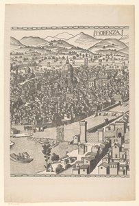 Pohled na Florencii (střední část) Fiorenza (název na objektu) od Reichsdruckerei