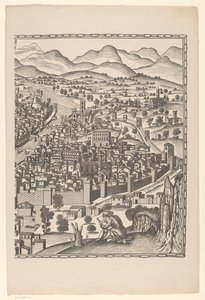 Pohled na Florencii (pravá část) Fiorenza (název na objektu) od Reichsdruckerei