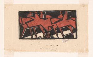 Jezdci na koních od Reijer Stolk (signed by artist)