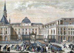 Bailly v pařížském parlamentu. 1794-1804 (rytina)