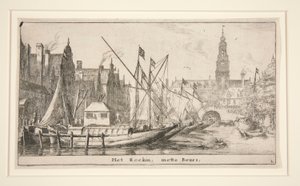 Het Rockin, mette Beurs (The Rokin, s Bourse) od Reinier Nooms