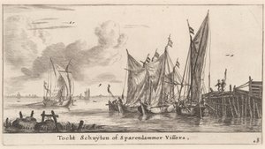 "Tocht Schuiten" nebo Spaarndamské rybářské lodě od Reinier Nooms, called Zeeman