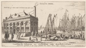 Pohled na amsterdamský přístav s úřadem vodohospodářského úřadu (titulní strana)