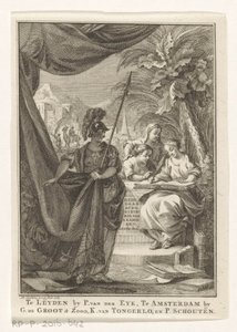 Alegorie arabské říše Současné dějiny Arabů, třetí díl (název na předmětu) Titulní strana pro: S.n., Hedendagche historie aneb Pokračování obecných dějin, 1764