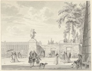 Tuileries Garden v Paříži od Reinier Vinkeles (I)