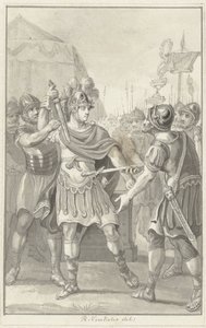Germanicus slibuje věrnost Tiberiovi od Reinier Vinkeles (I)