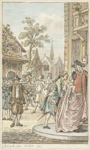 Lucas a Clarisse od Reinier Vinkeles (I)