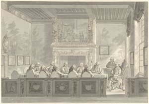 Sídlo prince Williama V. v College of Admirality v Amsterdamu od Reinier Vinkeles (I)