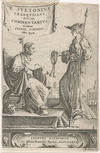 Podstavec s císařem na sedadle Titulní list pro: J. Schild, [Opera], 1656