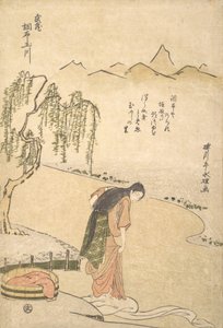 Řeka Chov Tama, P Rovinse z Musashi, nebo? 1791. , komár. 1791. od Chōkyōsai Eiri