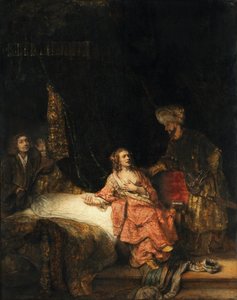 Josef a Potífarova žena od Rembrandt