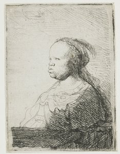 Africká žena, 1628-32 od Rembrandt van Rijn