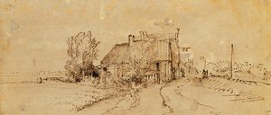 Hostinec u silnice, od Rembrandt van Rijn