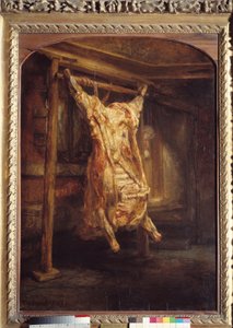 Hovězí kůra Hovězí kostra zvlášť. Obraz Harmensze Van Rijna Rembrandta (1606-1669) od Rembrandt van Rijn