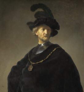 Starý muž se zlatým řetězem od Rembrandt van Rijn