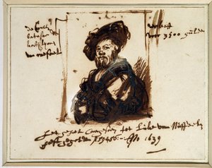 Portrét Baldassare Castiglione od Rembrandt van Rijn