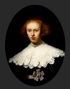 Portrét mladé ženy od Rembrandt van Rijn
