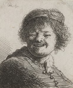 Rembrandt v čepici, Laughing: Busta od Rembrandt van Rijn