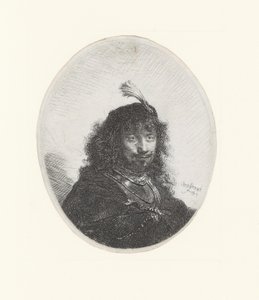 Rembrandt s mečem a volavka od Rembrandt Harmensz. van Rijn