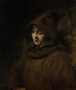 Rembrandtův syn Titus v mnišském zvyku od Rembrandt van Rijn