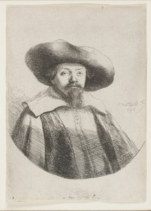 Samuel Manasseh Ben Israel, židovský autor od Rembrandt van Rijn