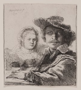 Autoportrét se Saskiou od Rembrandt van Rijn