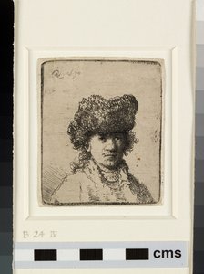 Autoportrét v kožešinové čepici od Rembrandt van Rijn
