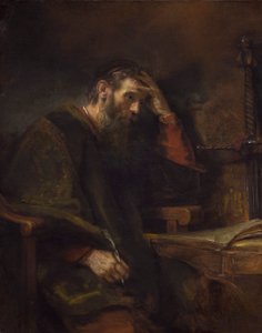 Apoštol Pavel, kolem roku 1657 (olej na plátně) od Rembrandt van Rijn