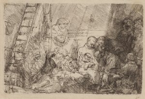 Obřízka ve stáji od Rembrandt van Rijn