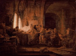 Podobenství o dělnících na vinici od Rembrandt van Rijn