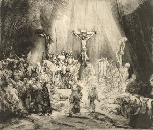 Tři kříže od Rembrandt van Rijn