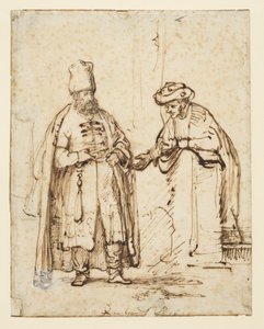 Dva muži v diskuzi, 1641 od Rembrandt van Rijn