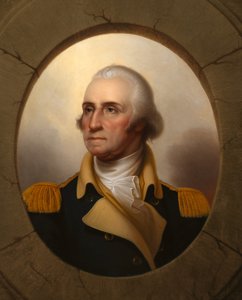 George Washington (typ s lodním okénkem) od Rembrandt Peale
