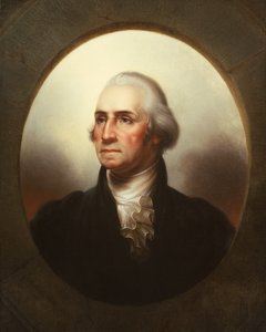 Portrét George Washingtona (olej na plátně)