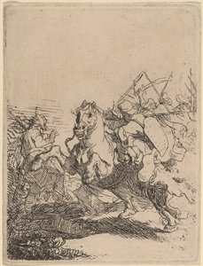 Kavalerský souboj od Rembrandt van Rijn