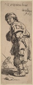 Rolník volá: „tis vinnich kout“ (Je kousavá zima) od Rembrandt van Rijn