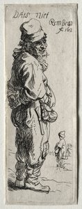 Rolník odpovídá: "To nic není" od Rembrandt van Rijn