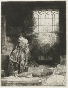 Učenec ve své pracovně od Rembrandt van Rijn
